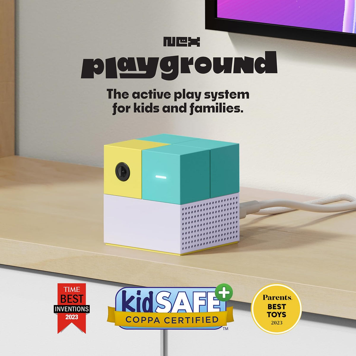 Nex Playground - The Active Play System for Kids & Families Where Indoor Physical Activity Meets Interactive Family Fun and is Great for Gaming Nights, Parties and Playdates