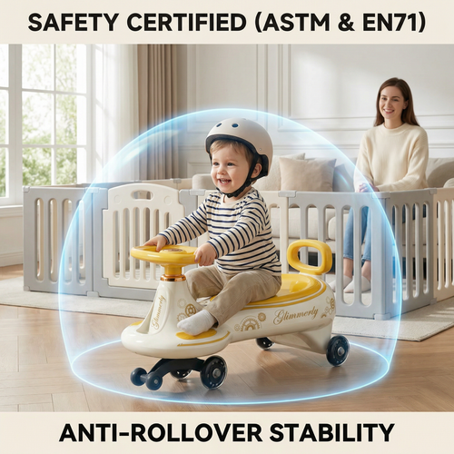 Premium children's twist car - Yellow   已改 美